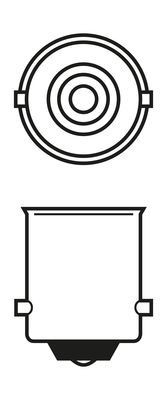 Лампа R5W 24V 5W min10  10шт 1 987 302 704 BOSCH