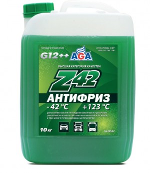 Антифриз зеленый -42C 10кг Antifreeze Z42 AGA AGA050Z AGA