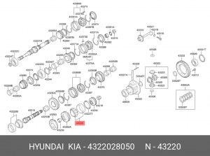 Подшипник 4322028050 HYUNDAI KIA