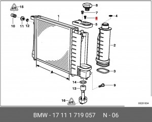 Болт BMW OE 17 11 1 719 057 BMW