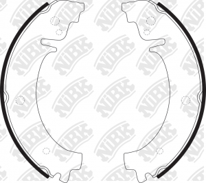 Колодки тормозные барабанные CHEVROLET NIVA 2002 FN0503 FN0503 NIBK