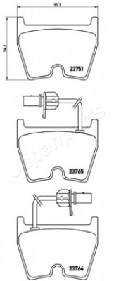 AUDI A6 [C6] (05>)/ VW PHAETON (02>) PA0922AF JAPAN PARTS GROUP