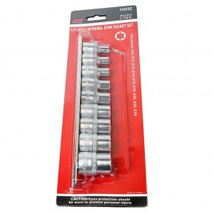 Набор головок торцевых 1/2" TORX Е10-Е24 9 предметов JTC JTC-H409E JTC TOOLS
