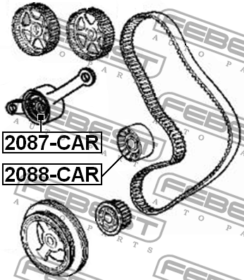 Ролик натяжной 2087-CAR 2087-CAR FEBEST