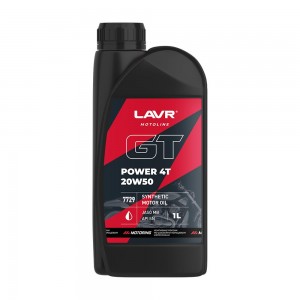 LAVR MOTO GT Power 4T 20W50 (1L) масло моторное! синт.\ API SN LN7729 LAVR