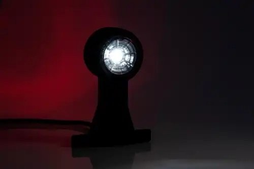 фонарь габаритный! рожок LED прямой, на ножке, L=130мм, с кабелем, 12-36V\ FT009BLED FRISTOM