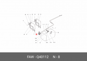 Шайба FAW J6L OE Q40112 FAW