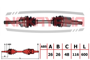 ПРИВОДНОЙ ВАЛ ND215NY NAKAYAMA