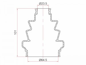 Пыльник шрус наружный OPEL ASTRA H 04-/SIGNUM  03-08/VECTRA C 02-08/ZAFIRA B 05- ST1050014 SAT