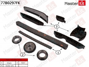 Комплект цепи ГРМ KIA MOHAVE 09- D6EA Masterkit 77B0297FK MASTER KIT
