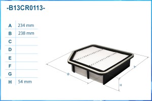 Фильтр воздушный B13CR0113 B13CR0113 CWORKS