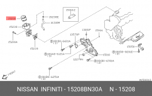 Фильтр масляный NISSAN 15208-BN30A 15208-BN30A NISSAN