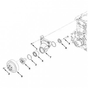 Опора вентилятора 3310 дв.Cummins 3,8 Евро-4 (4941319) (Haffen) 0436 HAFFEN