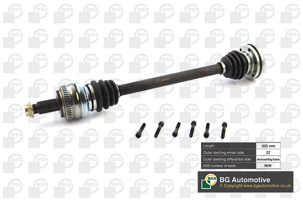 Привод BMW 3 (E36) колеса заднего BGA DS0912L BG AUTOMOTIVE