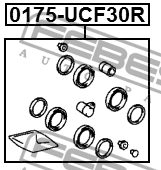 Ремкомплект задн суппорта LEXUS LS430/CELSIOR UCF30 2000-2006 0175-UCF30R 0175-UCF30R FEBEST