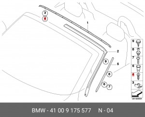 Винт BMW OE 41009175577 BMW