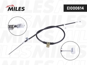 Трос стояночного тормоза правый MITSUBISHI OUTLANDER/CITROEN/PEUGEOT EI000614 EI000614 MILES