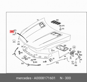 Эмблема A 000 817 16 01 MERCEDES BENZ