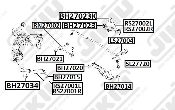 Сайлентблок BH27034 BH27034 JIKIU