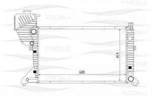Радиатор MERCEDES Sprinter W901-909 00- KK0152 KK0152 FREE Z