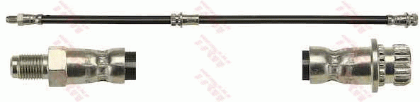 шланг тормозной задний! L=485\ Mitsubishi Colt, Smart Forfour 1.1/1.3/1.5Di-D 04 PHB548 TRW