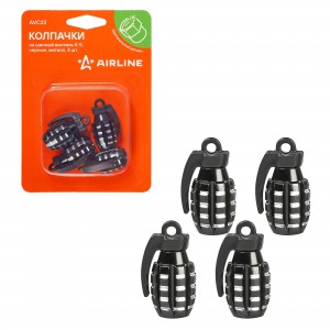 Колпачок камеры K-5 (черные, металл) 4 шт. AVC23 AIRLINE
