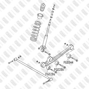 Сайлентблок заднего рычага SUZUKI Grand Vitara 98- FG0344 FG0344 FIXAR
