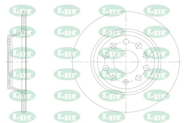 Диск тормозной A1005P A1005P LPR