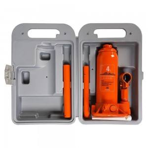 Домкрат бутылочный 4 т AIRLINE 195 - 380 мм в кейсе AJ-B-04K AIRLINE