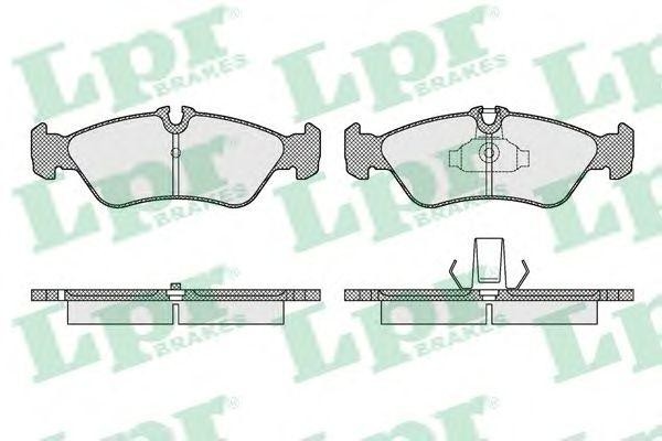 Комплект тормозных колодок 05P1611 05P1611 LPR
