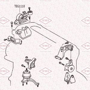 TOYOTA CAMRY V40 (2006-2011) TEG1118 TATSUMI
