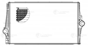 Радиатор интеркулера для а/м ПОДХОДИТ ДЛЯ VOLVO XC90 (02-) (LRIC 1057) LRIC1057 LRIC1057 LUZAR