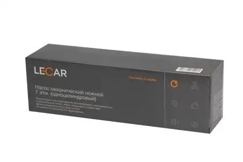 Насос подкачки шин ножной 7 Атм (одноцилиндровый) LECAR000020606 LECAR