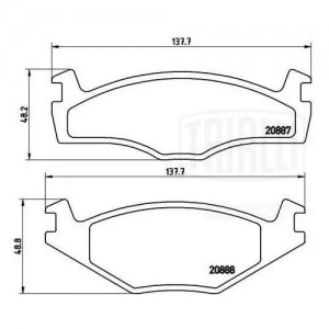 VW GOLF I-III / PASSAT B2/B3 PF 4372 TRIALLI