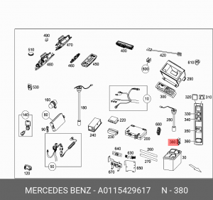 датчик температуры!\ MB A0115429617 MERCEDES BENZ