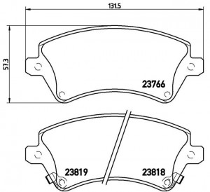 Колодки тормозные P83064 P83064 BREMBO