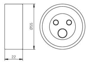 Ролик ГРМ натяжной Renault Logan, Sandero (K7J,K7M), Kangoo (97-) GT60090 GT60090 GMB