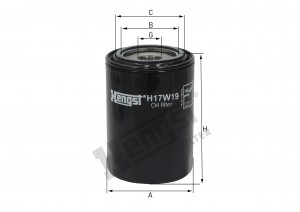 Фильтр масляный Cummins EQB 140-20 H17W19 HENGST