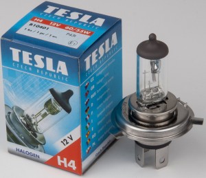 лампа! H4, 12V, 60/55W, P43t галогенная\ B10401 TESLA