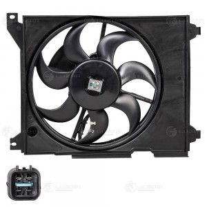 Э/вентилятор кондиц. для а/м Hyundai Sonata (EF)98-)с кожухом)4-х конт.) LFAC080 LFAC 0805 LUZAR