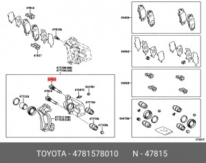 ШПИЛЬКА 47815-78010 47815-78010 TOYOTA