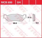 Колодки дисковые MCB699 MCB699 TRW LUCAS