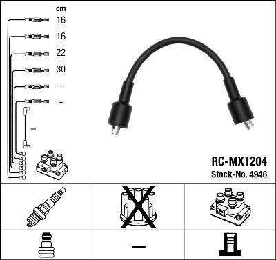 Провода в/в RC-MX1204 4946 NGK