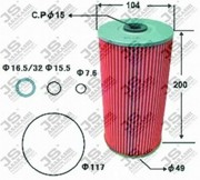 Фильтр масляный (элемент) OE613J OE613J JS ASAKASHI