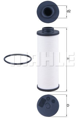 Фильтр гидравлический HX186D HX 186D MAHLE KNECHT