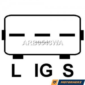 Реле регулятор IVECO Stralis напряжения генератора MOTORHERZ ARB0543WA MOTORHERZ