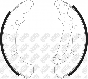 Колодки тормозные TOYOTA Yaris (05-11) задние барабанные (4шт.) NIBK FN0622 NIBK
