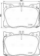 Колодки торм. Mercedes GLC (X253) (15-) диск. перед. AMG (PF 4401) PF4401 TRIALLI