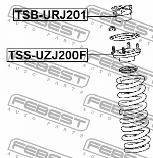 Втулка передн амортизатора TOYOTA LAND CRUISER 200 (2007-) TSB-URJ201 TSB-URJ201 FEBEST
