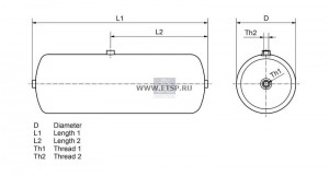 Ресивер воздушный 118398 DIESEL TECHNIC